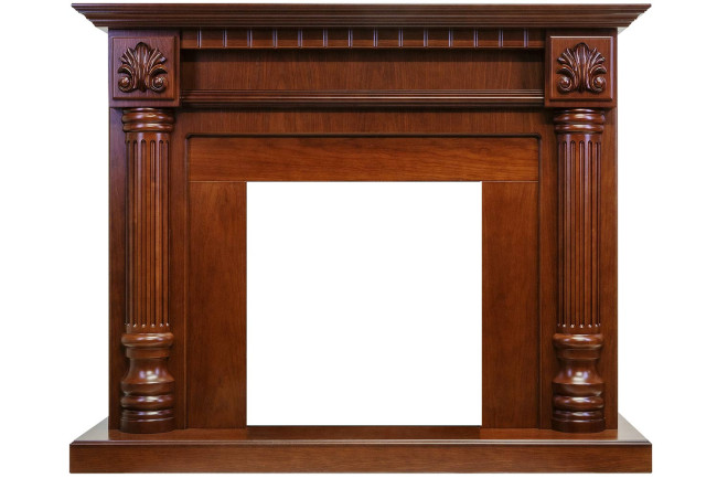 Каминокомплект Edinburg - Орех с очагом Albany в Ижевске Каминокомплект Edinburg - Орех с очагом Albany в Ижевске