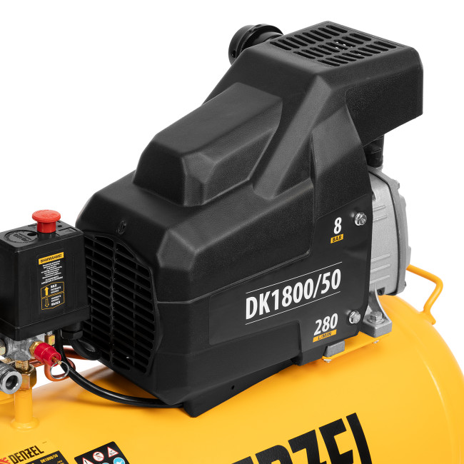 Компрессор воздушный DK1800/50, Х-PRO 1.8 кВт, 280л/мин, 50л Denzel в Ижевске