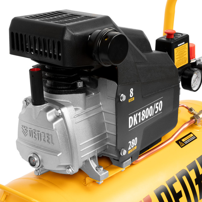 Компрессор воздушный DK1800/50, Х-PRO 1.8 кВт, 280л/мин, 50л Denzel в Ижевске