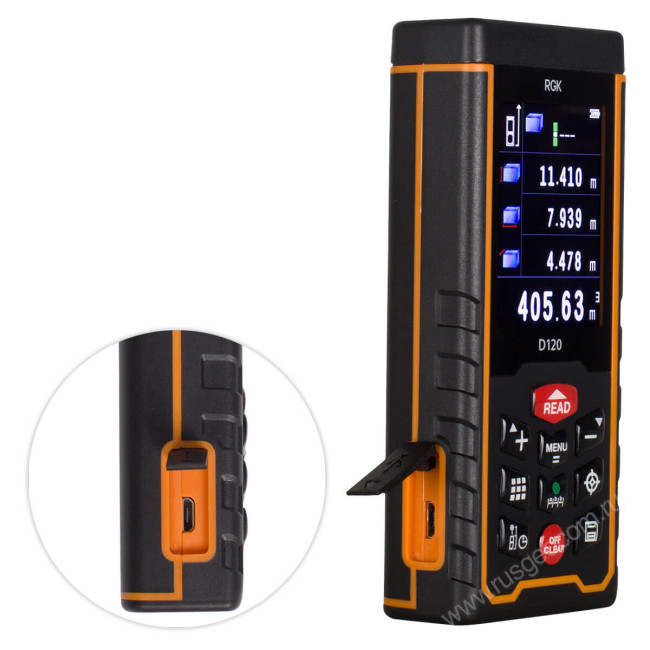 Лазерный дальномер с видоискателем RGK D120 (с поверкой) в Ижевске