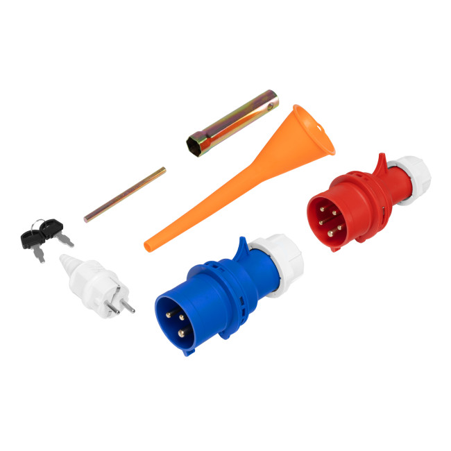 Генератор бензиновый PS 90 ED-3, 9.0 кВт, переключение режима 230 В/400 В, 25 л, электростартер Denzel в Ижевске