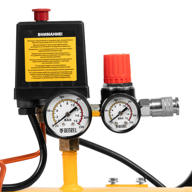 Компрессор воздушный DKV2200/100, Х-PRO 2.2 кВт, 400 л/мин, 100л Denzel в Ижевске