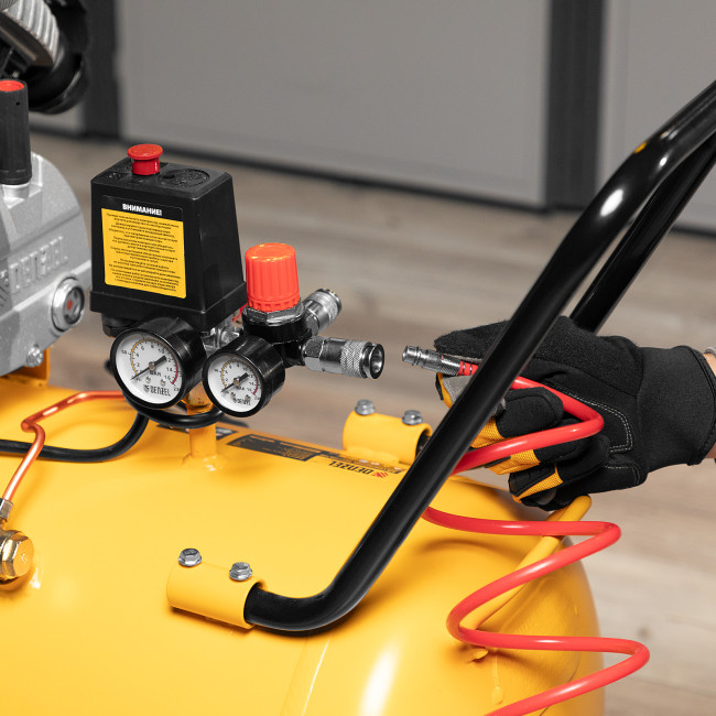 Компрессор воздушный DKV2200/100, Х-PRO 2.2 кВт, 400 л/мин, 100л Denzel в Ижевске