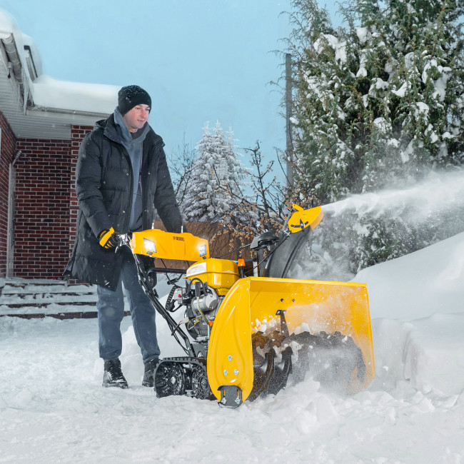 Бензиновая снегоуборочная машина SBL 711DT PRO, 420cc, гусеницы, эл.старт, блок. дифф. Denzel в Ижевске Бензиновая снегоуборочная машина SBL 711DT PRO, 420cc, гусеницы, эл.старт, блок. дифф. Denzel в Ижевске