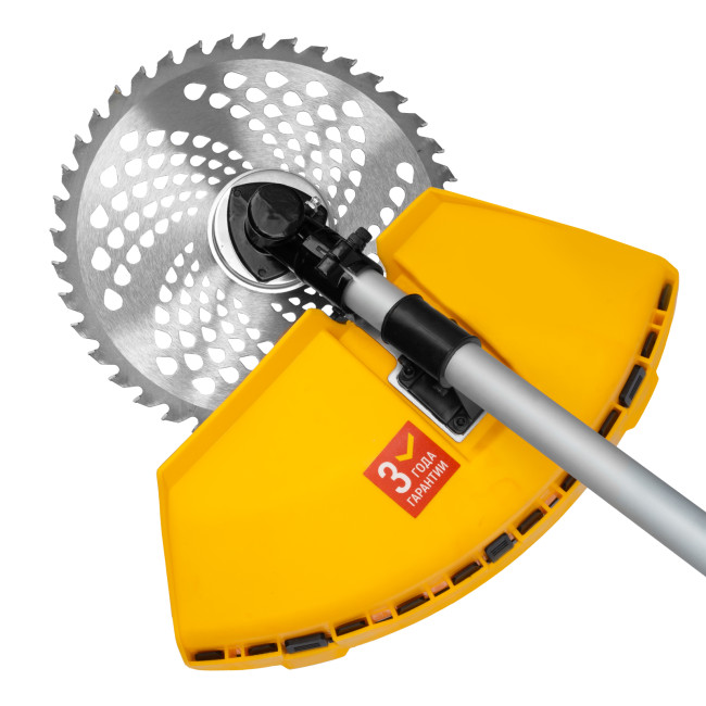 Триммер бензиновый DT-52E, 52 см3, неразъемная штанга, электростартер, состоит из 2 частей Denzel в Ижевске