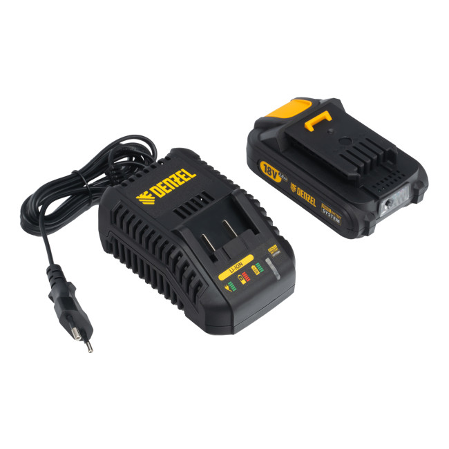 Триммер бензиновый DT-52E, 52 см3, неразъемная штанга, электростартер, состоит из 2 частей Denzel в Ижевске