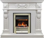 Каминокомплект Corsica - Матовый белый (Ширина 1100) с очагом Cavendish Каминокомплект Corsica - Матовый белый (Ширина 1100) с очагом Cavendish