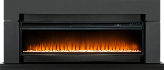 Каминокомплект Lindos Graphite Grey (линейный) с очагом Vision 60 LED в Ижевске