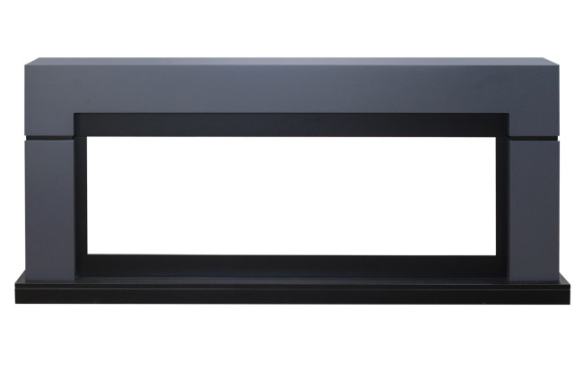 Каминокомплект Lindos Graphite Grey (линейный) с очагом Vision 60 LED в Ижевске