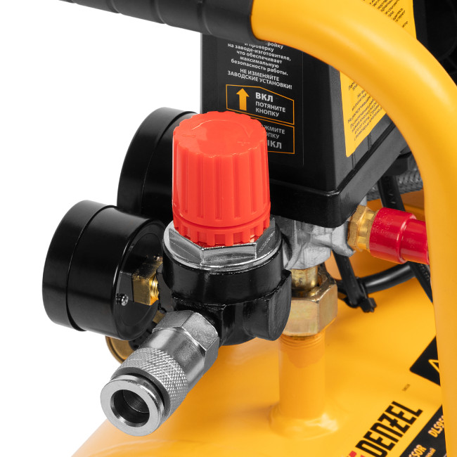 Компрессор DLS950/24 безмаслянный малошумный 950 Вт, 165 л/мин, ресивер 24 л Denzel в Ижевске