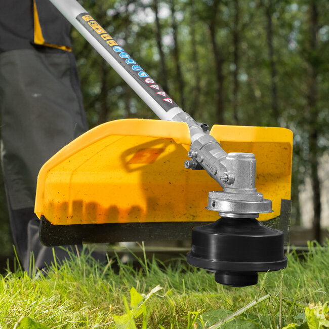 Триммер электрический TE-1220, 1200 Вт, 380 мм, катушка, диск, разборная штанга Denzel в Ижевске Триммер электрический TE-1220, 1200 Вт, 380 мм, катушка, диск, разборная штанга Denzel в Ижевске