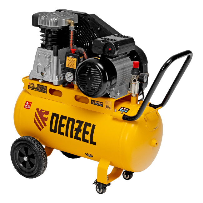 Компрессор воздушный рем. привод BCI 2100/50, 2,1 кВт, 50 литров, 400 л/мин Denzel в Ижевске