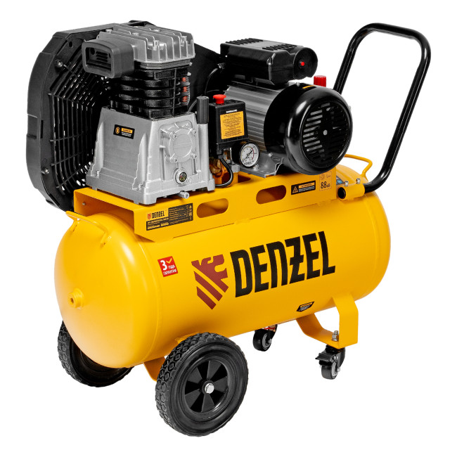 Компрессор воздушный рем. привод BCI 2100/50, 2,1 кВт, 50 литров, 400 л/мин Denzel в Ижевске