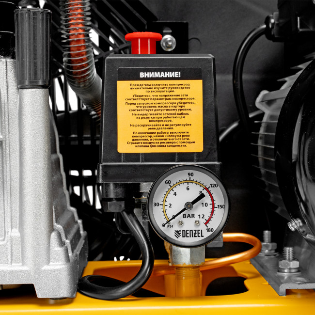 Компрессор воздушный рем. привод BCI 2100/50, 2,1 кВт, 50 литров, 400 л/мин Denzel в Ижевске
