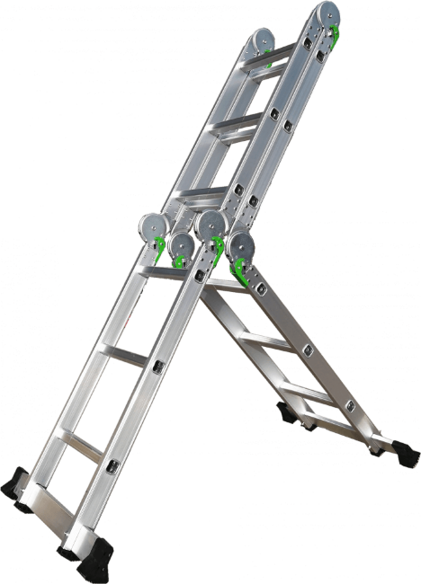 Лестница трансформер алюминиевая 4x3 ТАЛМЕТ/TALMET TM-503 в Ижевске Лестница трансформер алюминиевая 4x3 ТАЛМЕТ/TALMET TM-503 в Ижевске