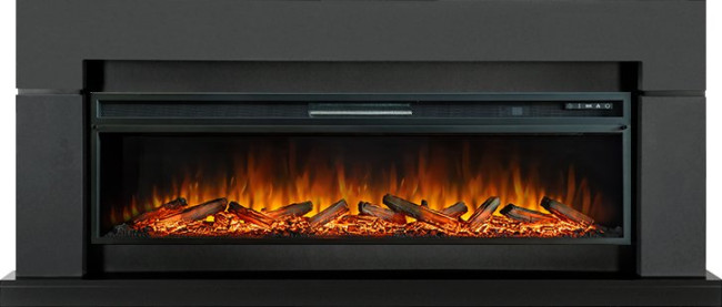Каминокомплект Lindos Graphite Grey (линейный) с очагом Vision 60 LOG LED в Ижевске
