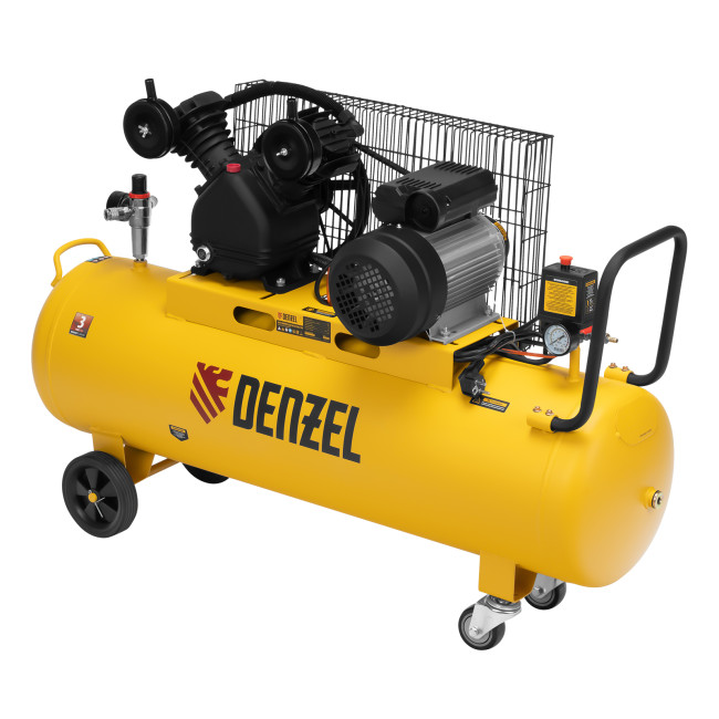 Компрессор воздушный BCV2300/100, ременный привод, 2.3 кВт, 100 литров, 440 л/мин Denzel в Ижевске