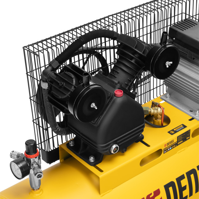 Компрессор воздушный BCV2300/100, ременный привод, 2.3 кВт, 100 литров, 440 л/мин Denzel в Ижевске