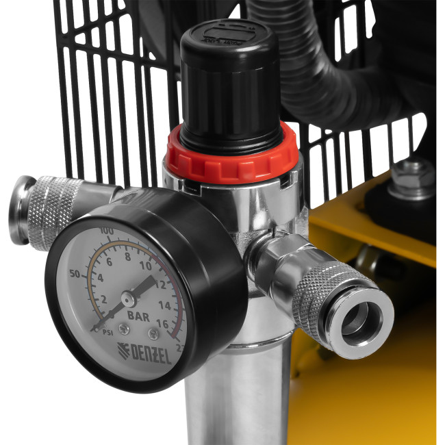 Компрессор воздушный BCV2300/100, ременный привод, 2.3 кВт, 100 литров, 440 л/мин Denzel в Ижевске