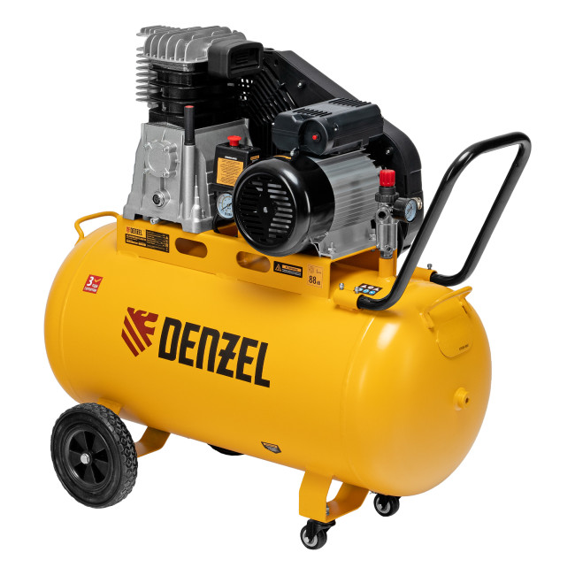 Компрессор воздушный рем. привод BCI 2200/100, 2,2 кВт, 100 литров, 420 л/мин Denzel в Ижевске