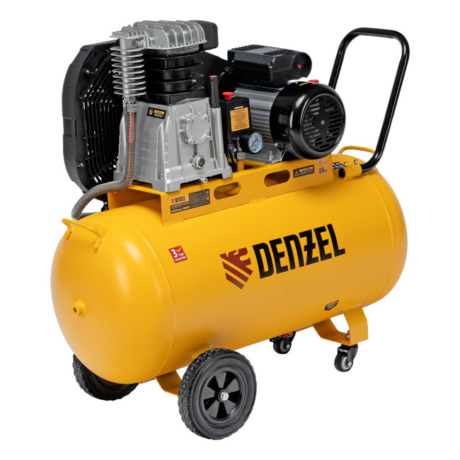 Компрессор воздушный рем. привод BCI 2200/100, 2,2 кВт, 100 литров, 420 л/мин Denzel в Ижевске