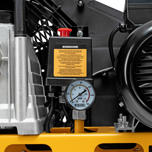 Компрессор воздушный рем. привод BCI 2200/100, 2,2 кВт, 100 литров, 420 л/мин Denzel в Ижевске