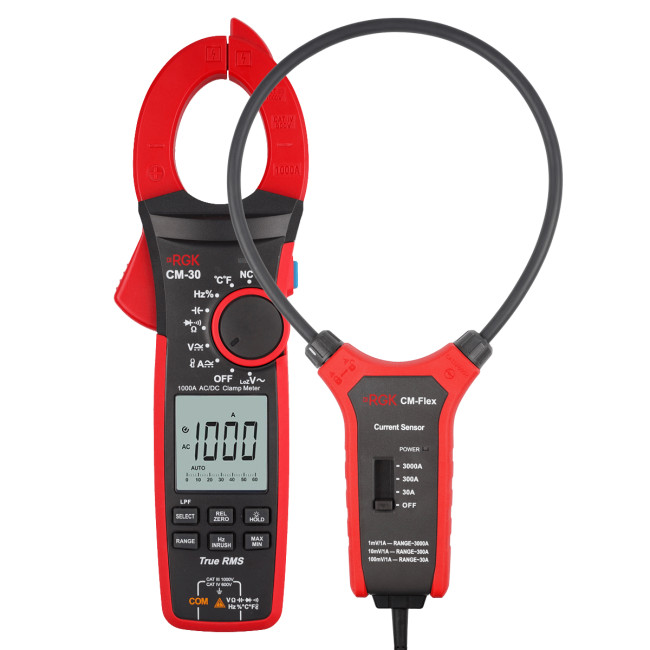 Токоизмерительные клещи RGK CM-30 + Токовый датчик RGK CM-Flex в Ижевске