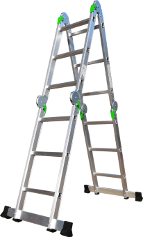 Лестница трансформер алюминиевая 4x4 ТАЛМЕТ/TALMET TM-504