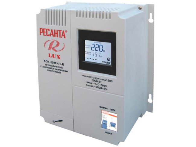 Стабилизатор напряжения серии LUX РЕСАНТА АСН-3000Н/1-Ц в Ижевске
