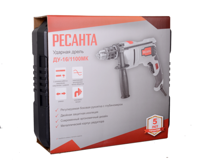 Дрель ударная ДУ-16/1100МК Ресанта в Ижевске