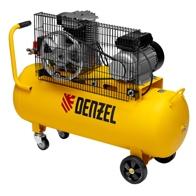 Компрессор воздушный BCI2300/100, ременный привод, 2.3 кВт, 100 литров, 400 л/мин Denzel в Ижевске