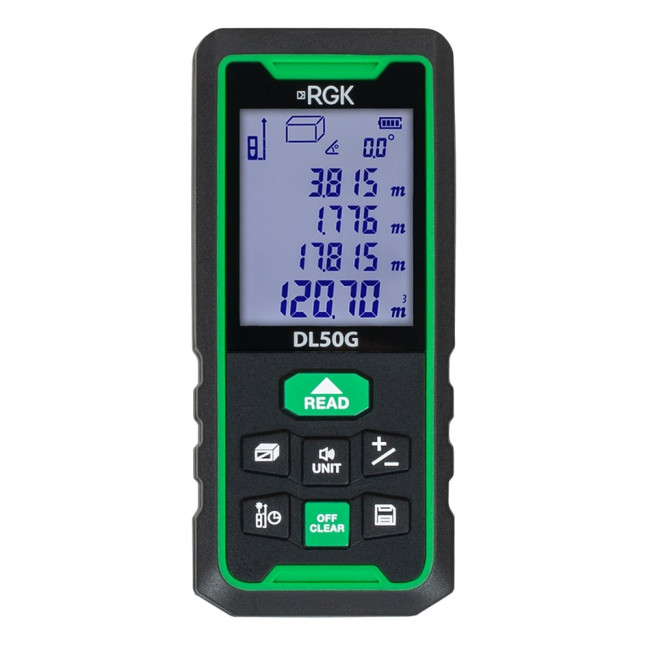 Лазерный дальномер RGK DL50G (с поверкой) - зеленый луч в Ижевске