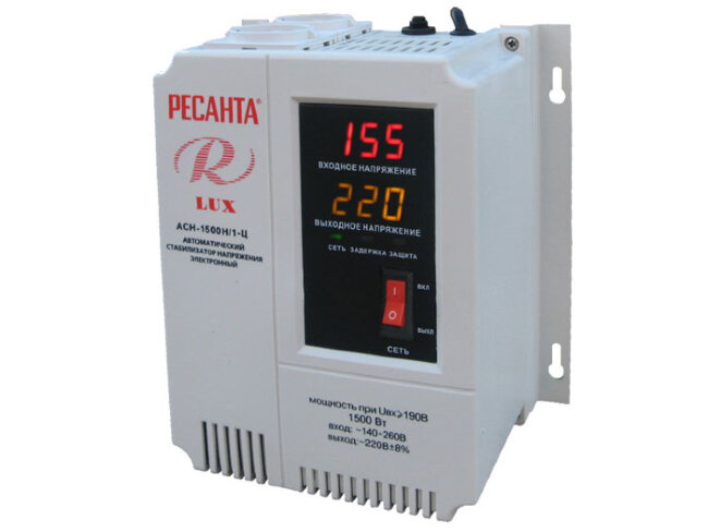 Стабилизатор напряжения серии LUX РЕСАНТА АСН-1500Н/1-Ц в Ижевске