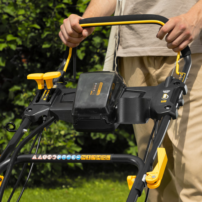 Газонокосилка бензиновая GLD-460SP-VE, 146 см3, шир. 46см, привод, вариатор, эл.старт, 60 л Denzel в Ижевске Газонокосилка бензиновая GLD-460SP-VE, 146 см3, шир. 46см, привод, вариатор, эл.старт, 60 л Denzel в Ижевске