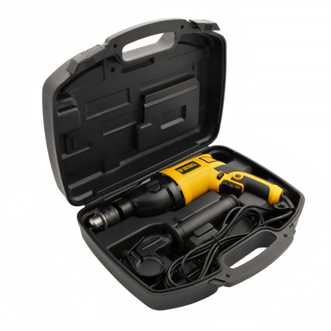 Дрель ударная ID-1050-2, 1050 Вт, 0-3000/0-1100 об/мин, 0-48000/0-17600 уд/мин, 2 скорости Denzel в Ижевске