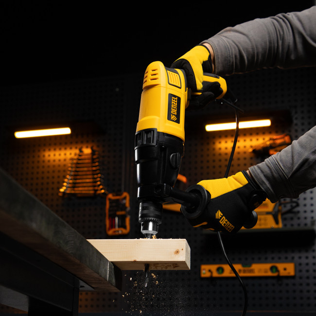 Дрель ударная ID-1050-2, 1050 Вт, 0-3000/0-1100 об/мин, 0-48000/0-17600 уд/мин, 2 скорости Denzel в Ижевске