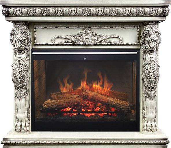 Каминокомплект Windsor - Слоновая кость с патиной с очагом Symphony 30'' DF3020-INT в Ижевске