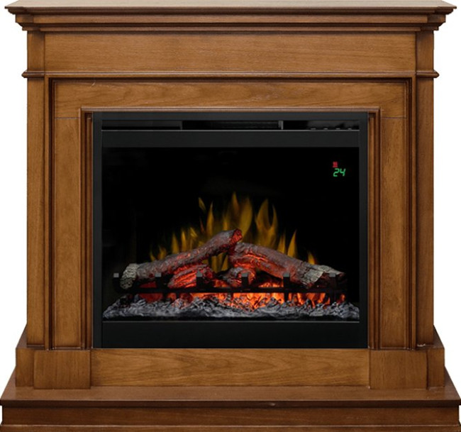 Каминокомплект Newport - Орех с очагом Symphony 26'' DF2624L-INT в Ижевске