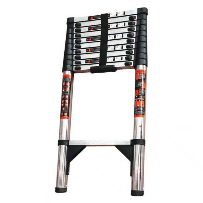 Лестница телескопическая 3,1 м TM-1031СС (нержавеющая сталь) в Ижевске Лестница телескопическая 3,1 м TM-1031СС (нержавеющая сталь) в Ижевске