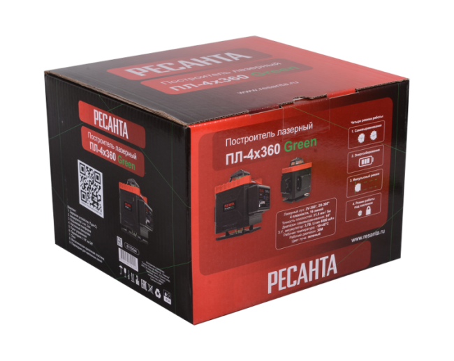 Построитель лазерный Ресанта ПЛ-4Х360 Green в Ижевске Построитель лазерный Ресанта ПЛ-4Х360 Green в Ижевске