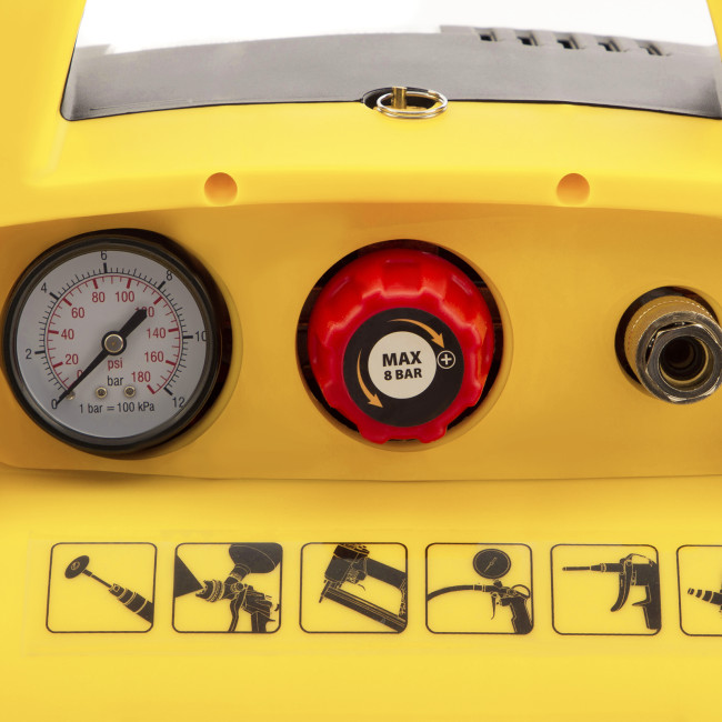 Компрессор воздушный безмасляный РС 1/6-180,1, 1 кВт, 180 л/мин, 6 л Denzel в Ижевске