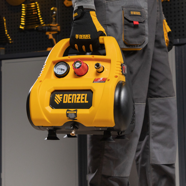 Компрессор воздушный безмасляный РС 1/6-180,1, 1 кВт, 180 л/мин, 6 л Denzel в Ижевске