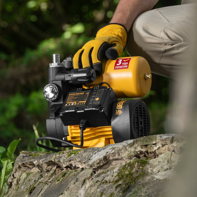 Насосная станция PS500C, 500 Вт, напор 35 м, 2200 л/ч, ресивер 2 л, блок управления Denzel в Ижевске Насосная станция PS500C, 500 Вт, напор 35 м, 2200 л/ч, ресивер 2 л, блок управления Denzel в Ижевске