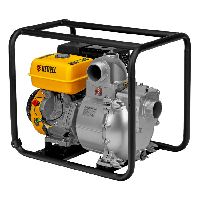 Мотопомпа бензиновая для грязной воды PX-80D, 15 л.с, 3", 1500 л/мин, глубина 8 м , напор 30 м Denzel в Ижевске