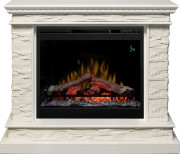 Каминокомплект Calgary - Белый / Сланец белый с очагом Symphony 26'' DF2624L-INT