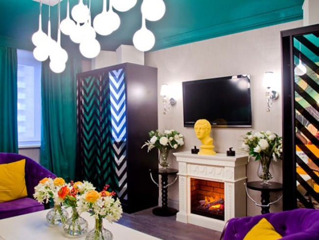 Каминокомплект Ampir - Слоновая кость с очагом Cassette 400 LNH-INT PS (без дров) в Ижевске