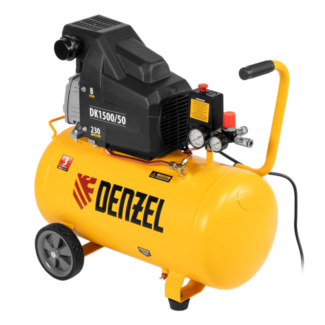 Компрессор воздушный DK1500/50, Х-PRO 1.5 кВт, 230 л/мин, 50 л Denzel в Ижевске