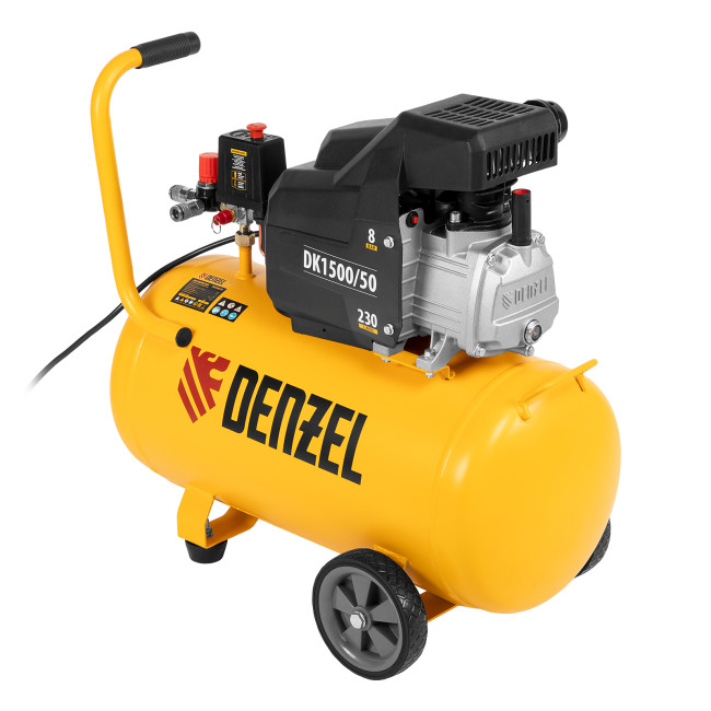 Компрессор воздушный DK1500/50, Х-PRO 1.5 кВт, 230 л/мин, 50 л Denzel в Ижевске