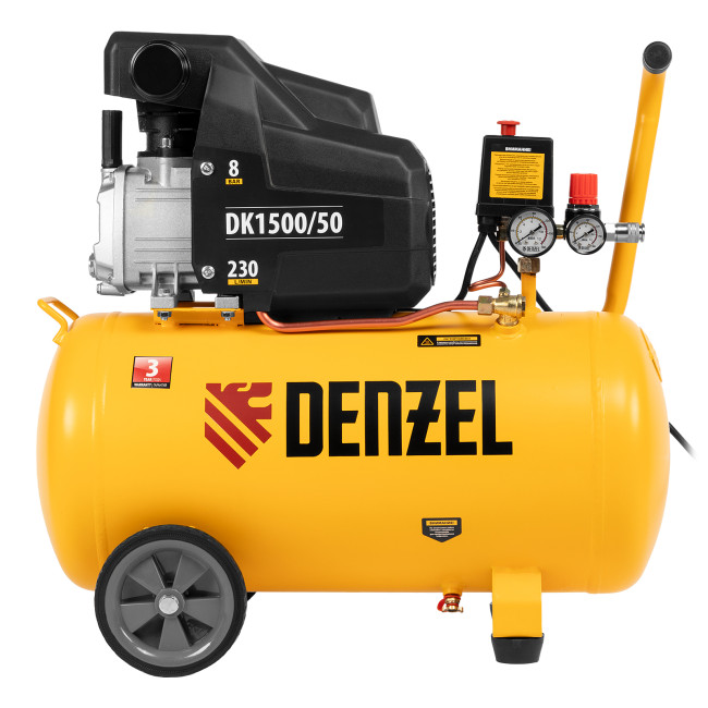 Компрессор воздушный DK1500/50, Х-PRO 1.5 кВт, 230 л/мин, 50 л Denzel в Ижевске