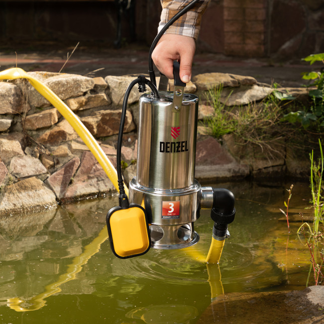 Дренажный насос DP1100X, 1100 Вт, подъем 11 м, 15500 л/ч Denzel в Ижевске